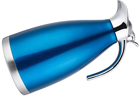 HOLIDYOYO Gourde Acier Pot Vacuole De Maintien De Température Pour Thé Et Boissons Élégant Et Pratique Bleu