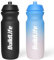 BuildLife Sport Water Bottle 2 Pack, 750ml Squeeze Bottle, BPA Free & Leak Proof Dishwasher Safe Cycling Bottles for Working Out, Fitness, Hiking, Outdoor Sports (Black+BluePink)