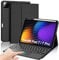 SENGBIRCH Keyboard Case for Xiaomi Pad 7/7 Pro 11.2 2024 - UK Layout Wireless Detachable Bluetooth Touchapd Keyboard, Protective Folio Cover for Xiaomi Pad 7/7 Pro 11.2 inch 2024, Black