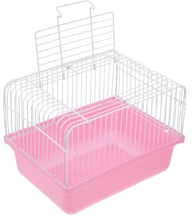 TOBBOMEY Leichter Tragbarer Vogelkäfig Aus Kunststoff Für Nymphensittiche Und Kleine Tiere Als Reisekäfig Oder Innenkäfig Mit Sichtfenster Für Optimale Beobachtung Und Komfort