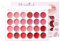Nixiara Palette di rossetti, palette di lucidalabbra per donne - Colore labbro opaco | Lipgloss di lunga durata per viaggi all'aperto, piastra di rossetto idratante portatile a 24 colori