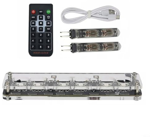 FUANA Retro Eleganz trifft Modern Tech DIY IN-14 Nixie Tube Digitaluhr Kit LED Hintergrundbeleuchtung Fernbedienung Alarm