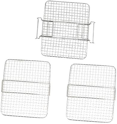 POPETPOP Friggitrice Ad Aria Strati in Acciaio Per Essiccazione e Cottura Vapore Accessori Pratici Per Argento