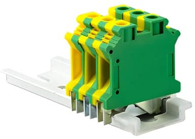 PE-Din-Schienenklemmenblock 10 Stück USLKG-10N Schraubklemmenblöcke Erdungs-Universal-Klasse-Anschluss USLKG10N Drahtleiter