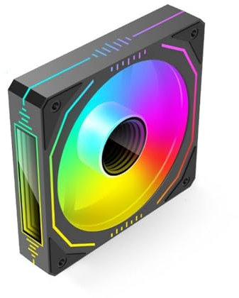 Infinitys ARGB 120mm Fan Silents Operations With High Densitys Bearings For Computer Chassis Cooling