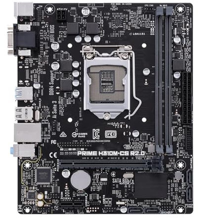 WLTDYZZLDN Scheda Madre Fit for ASUS Prime H310M-CS R2.0 LGA1151 Supporta CPU I3-8100 9100F I5-4800 9400F 9600 I7-9700F I9-9900 DDR4 MATX Motherboard