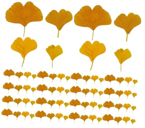 DECORNIJIA 108 Künstliche Ginkgoblätter Aus Seidenstoff Naturgetreue Simulation Herbstliche Party Und Hochzeitsdekoration Farbecht Und Vielseitig Einsetzbar