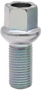 Kit de boulons de Roue Compatible avec VW Jetta, Bora, Golf 6 et MK6 ; boulons et écrous de Roue de Rechange WHT002437 (1 pièce/Chrome)