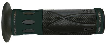 Progrip PA072800CR02 Lenkergriffe Street 728, Schwarz/Aluminium Schwarz Eloxiert