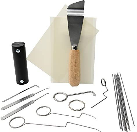 MULTIPICK Super Lockpicking Set - [27 pièces] Serrurier Outils - Ouverture de Porte - Outils de Serrurier - Outil de Serrurier - Kit Lockpicking & Crocheteur de Serrure - Crocheter Serrure