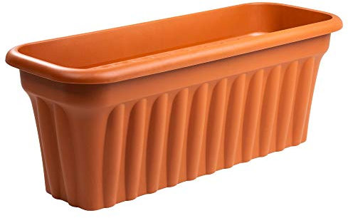 Wham 12038 rectangulaire plastique coffre Planter 60 cm – Terre cuite