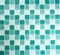 Mosaik Quadrat Crystal mix hellgrün/grün Glasmosaik Transluzent Transparent 3D Fliesenspiegel, Mosaikstein Format: 25x25x4 mm, Bogengröße: 327x302 mm, 10 Bögen