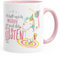 MoonWorks Kaffee-Tasse tanzendes Einhorn Ich hab Mich umgesehen wir sind die geilsten Tasse mit Innenfarbe rosa Unisize