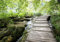 decomonkey Fototapete selbstklebend Waldatur 392x280 cm XL Selbstklebende Tapeten Wand Fototapeten Tapete Wandtapete klebend Klebefolie Landschaft Wasserfall