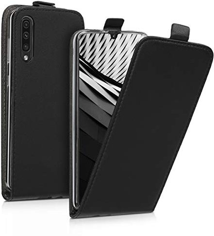 kwmobile Schutzhülle kompatibel mit Samsung Galaxy A50 - Hülle Handy - Flip Case Handyhülle Schwarz