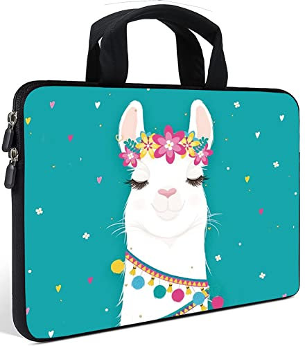 AMARY 11.6 12 inch Laptop Handle Bag Neoprene Notebook Carrying Pouch Chromebook Sleeve Ultrabook Case Tablet Cover Fit Apple MacBook Air HP DELL Lenovo Asus Samsung (Alpaca)