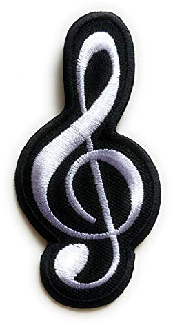 Music Note/Jacket/Jeans/Logo - Embroidered Iron on Sew on Patch