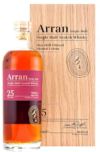 Arran 25 Years Old Single Malt Scotch Whisky 46% Vol. 0,7l in Holzkiste