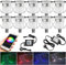 10er RGB Led Bodeneinbauleuchten Aussen Bluetooth , Ø30mm 12V Led Bodeneinbaustrahler Dimmbar, 0.5W IP67 Wasserdicht Einbaustrahler Außen Terassenbeleuchtung Bodenspots für Terrasse Garten Küche