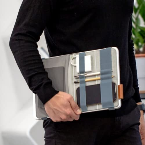 Beblau Organizer elettronico portatile pieghevole attaccabile ai tuoi dispositivi, organizer da scrivania per ufficio, casa e scuola, soluzione per lavorare da casa, accessori per laptop, inserto per