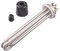 JINGERL 2 tri clamp 64mm Flange Power 220v / 380v 3kw / 4.5kw / 6kw / 9kw / 12kw sus304 Heating Element for Water with Cap and tip (Color : Black, Size : 380v 12KW)