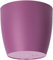 Waste Paper Basket Dust Bin Round Plastic Small Modern Style Home Office 6 colorus (Violet Matt, 30 cm)
