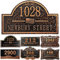 Plaque d'Adresse de Maison Personnalisée 12 - Chiffres Coulés pour l'Extérieur, Vintage pour Boîte aux Lettres, Porte, Salle, Murale - Classique Extérieur Cuivre Rouge Antique