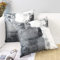 OYIMUA Deko Kissenbezug 50x50 2er Set Samt Kissenbezüge Grau Couch Landhausstil Kissenhülle Aesthetic Dekokissen Kuschelkissen Quadratisch Sofakissen Couchkissen Outdoor Kissen Zierkissen