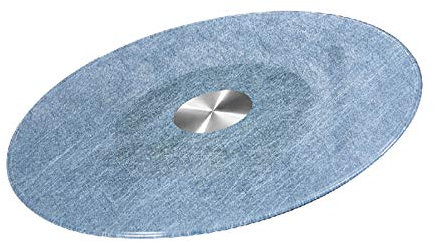 ZXFDMSWJ Plato Giratorio Lazy Susan de Vidrio Templado Plato Giratorio para Servir Plato Giratorio para Hotel de Alta Gama Plato para Servir Mesa de Comedor Centro de Mesa Bandeja giratoria con rodam