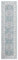 CAROMIO Vintage Läufer Tepiche, Flecken & Wasserdicht Teppich mit Blumenmuster in Distressed-Optik für Flur, Schlafzimmer, Wohnzimmer, Küche, waschbarer Teppich im Vintage-Look 60 x 230 cm, Blau