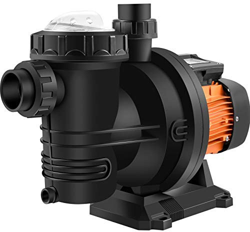 VEVOR Pompa Solare per Piscina Motore da 500 W 75 GPM, Prevalenza Max. 14,9m 48V Controller MPPT Cavo di Sicurezza 3 m, Adatta per Parchi Acquatici Sotterranei Piscine