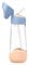 b.box TritanTM Wasser und Trinkflasche Kinder | Griffige Trinkflasche Kinder Auslaufsicher | Ideal Nach Strohhalm-Trinklernbecher | 450 ml (Pfirsichfarben, 600 ml)