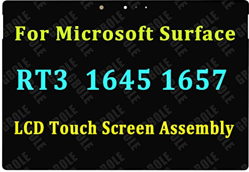 GBOLE Screen Replacement for Microsoft Surface 3 1645 1657 RT3 LCD Touch Screen Display Digitizer Assembly 1920x1280