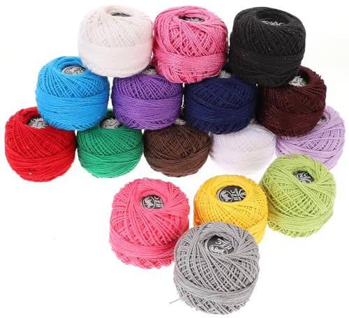 SEWACC 16 Rollen Set Freundschaft Armband Faden Wolle Garn String Kit Nähmaschine Faden Kreuzstich Zahnseide Bastelbedarf Stränge Kreuzstich Baumwolle Linie Stickerei Kit Handwerk Werkzeug