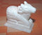 BishtHub Weiße Marmor-Statue, Nandi-Idol, kleine Skulptur, Figur, Schaustück für Heimdekoration, 5,1 cm hoch
