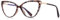 kachawoo Blue Light Blocking Glasses Women Fashion Eyeglasses Cat Eye Glasses Frame TR90 Eyewear Half Metal (leopard with clear)
