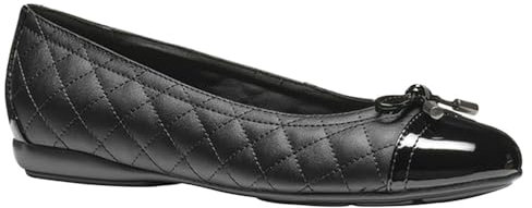 Geox Women's D Annytah B Ballet Flat, Black, 8 UK