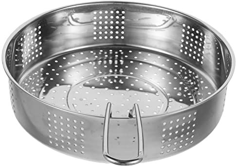 GRIRIW Cesta de Vapor de 25 Cm Asa Plegable Rejilla de Acero Inoxidable Engrosado Disipación Uniforme del Calor Fácil de Limpiar Adecuada para Cocinar al Vapor Verduras Albóndigas Arroz y Maíz