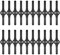 Lot De 20 Lames De Rechange En Plastique Pour Coupe-Bordure, Lame En Plastique Debroussailleuse, Accessoires Pour Coupe Bordure Sans Fil Garniture De Jardin (A,Noir*20)