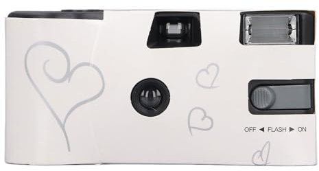 Einweg-35-mm-Kamera, 27 Aufnahmen, Einmalige Filmkamera mit Blitz, Retro-Einwegkamera mit Akku, Einfach zu Bedienen, Als Zum Geburtstag, Hochzeitstag