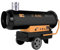 SIAL 55 kW Indirekte Ölheizer Heizkanone Diesel Bauheizer Bautrockner 2500 m³/h Heizgebläse 51 L Tank mit Thermostat/Überhitzungsschutz Silber IY55