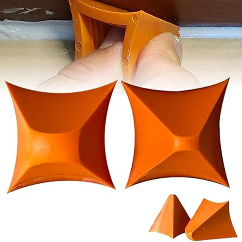 2 Stück Silikon Abzieher Silikonabzieher Silikonnaht-Werkzeuge Ein Großes und Ein Kleines Einfach zu Verwenden Verschleißfest und Langlebig Geeignet für Abdichtungs-und Dichtungsprojekte