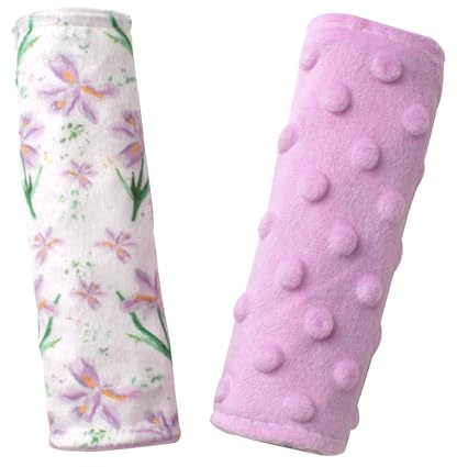 Lot de 2 housses de sangle de siège de voiture, housse de sangle de poussette, sangles de siège de voiture pour bébé, tout-petit, garçon, fille, violet