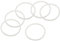 sourcing map 40oz Replacement Rubber Lid Seals, 6 Pcs 2.8 Diameter O Shaped Resealable Lid Gaskets for Stainless Steel Insulated Tumbler Mugs Cups Vacuum, White