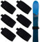 Verstellbare Skibinder, 6 Stück Skigurte, Skigurtverschlüsse, verstellbare Skiwickel, Eva-Skiverschluss, Skibänder mit Schutzpolstern zum Tragen von Ski und Stöcken (schwarz)