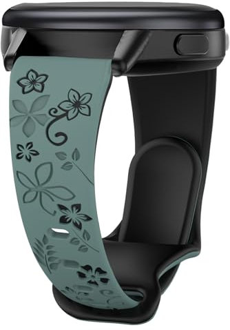 CUNUJIX Bracelet de rechange fin en silicone pour Garmin Vivoactive 4S / Venu 3S / Venu 2S / Vivomove 3S 18 mm Soft Sport étanche pour Garmin Forerunner 255s/255s Music/265S Femme, Silicone, No