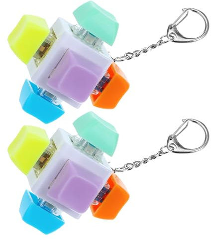 Wanmu 6Pcs keyboard fidget clicker toy, Mechanical Fidget Keyboard Clicker, Aesthetic Keyboard Decompression Toys, Gifts to Relief Stress Pass The Time