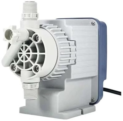 IndusTradCorp Pompe doseuse à Membrane électromagnétique 220 V 1-20 L/H Pompe doseuse for Traitement de l'eau, Pompe doseuse for Dosage de Chlore Chimique Acide(1LH7bar)