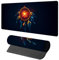 Alfombrilla Ratón Pluma, Alfombrilla Escritorio 1600x800x3mm, Gaming Mouse Pad XXL, Tapete Escritorio con Bordes Cosidos, Accesorios Gaming, Desk Mat Antideslizante Grande, para Gamer, Negro 8-8359