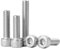 Vis M7 M9 en acier inoxydable à tête creuse Allen, filetage complet, pas fin et grossier, 1 mm, 1,25 mm, 1,5 mm(M7x1x16mm 1pc)